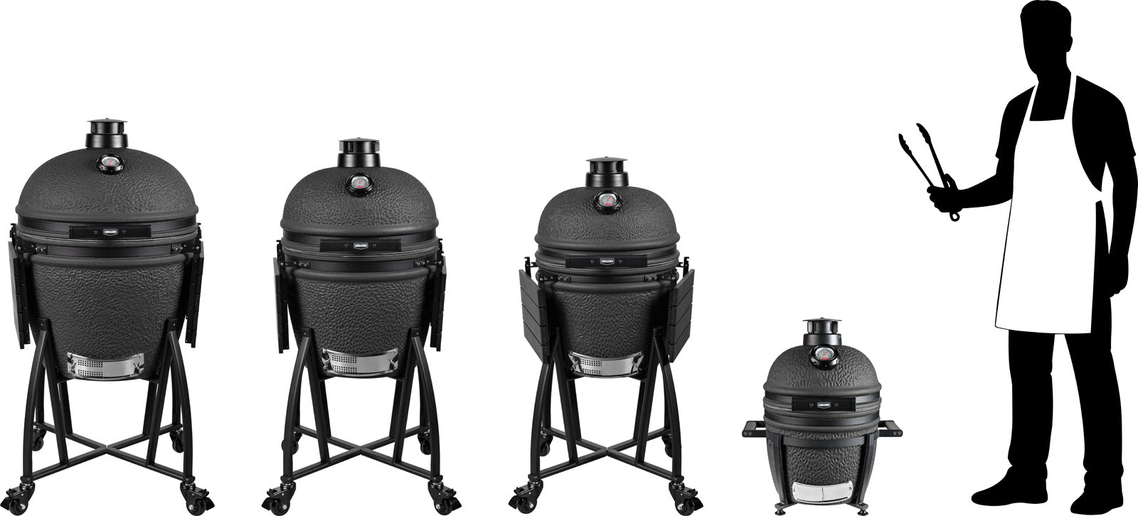 Grill Guru Prime Extra Large Kamado BBQ | Matt Black