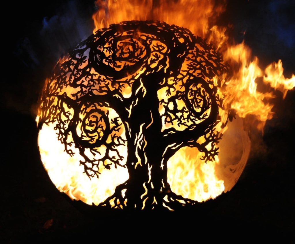 Twisted Tree Firepit Sphere