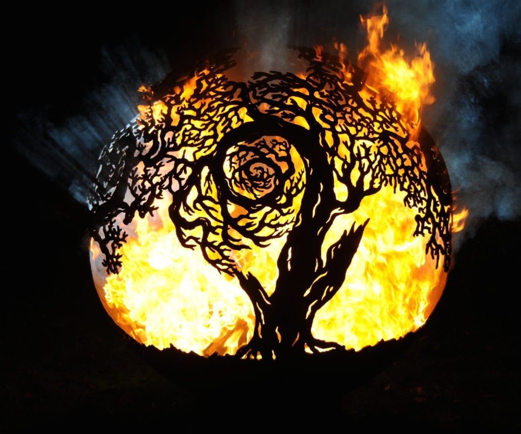 Twisted Tree Firepit Sphere