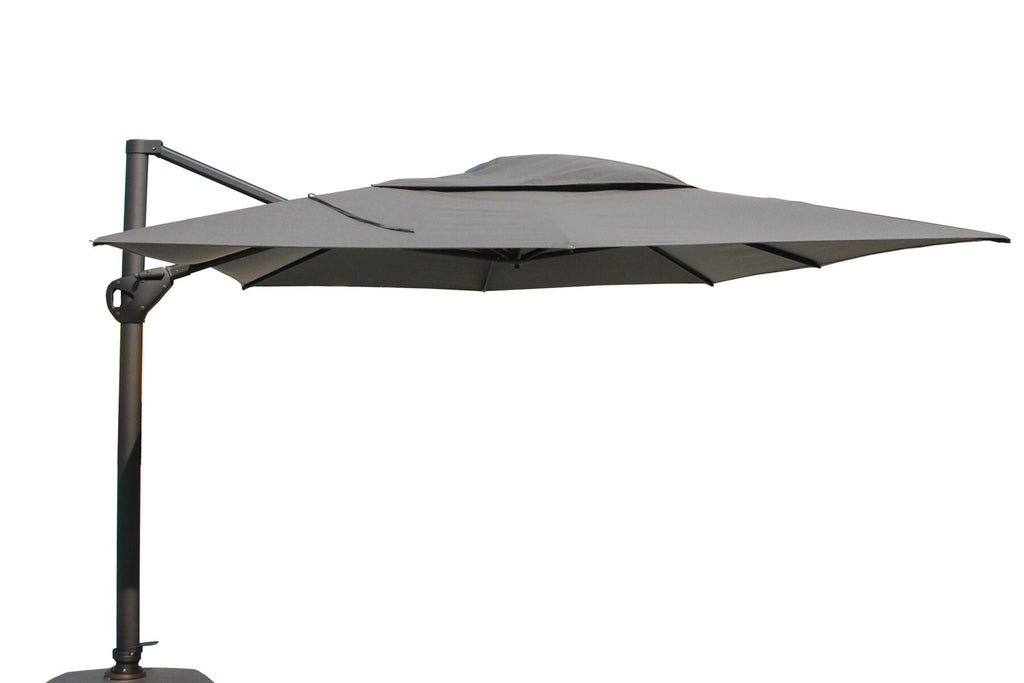 Hacienda Cantilever Parasol 3x4M Charcoal