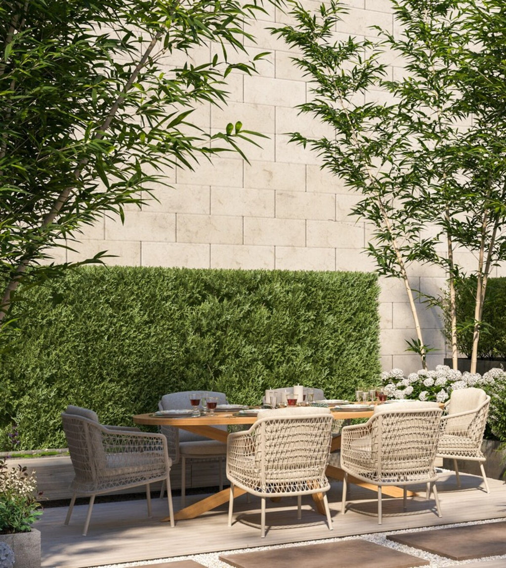 Puccini 6 Seat Elipse Dining Set
