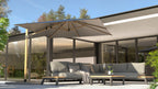 Siesta Cantilever Parasol 3x3M Wood Look Frame Sand Canopy